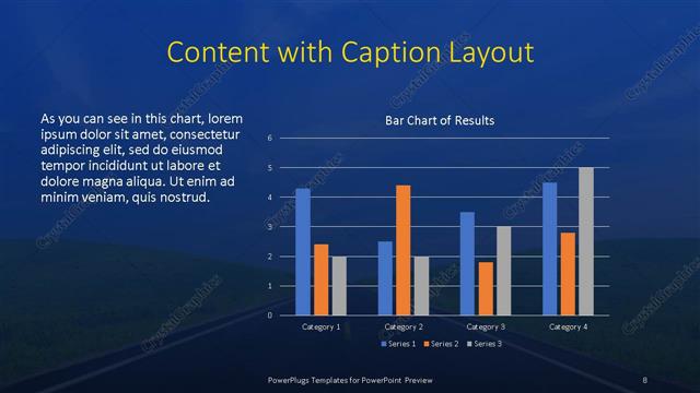 Content with Caption presentation slide layout