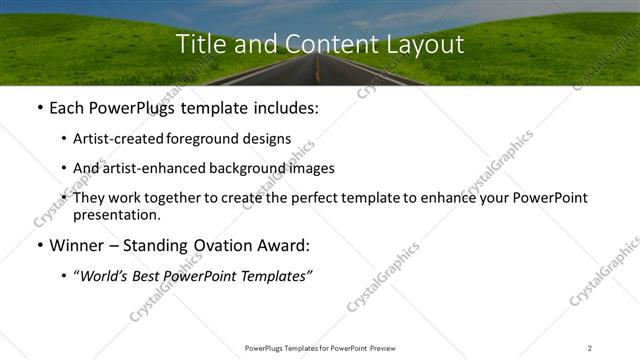 Title and Content presentation slide layout