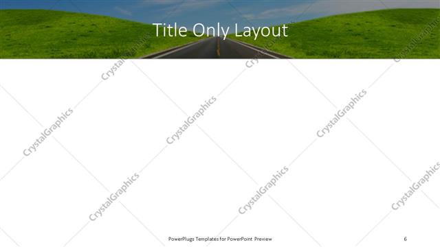 Title Only presentation slide layout