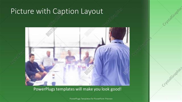 Picture with Caption presentation slide layout