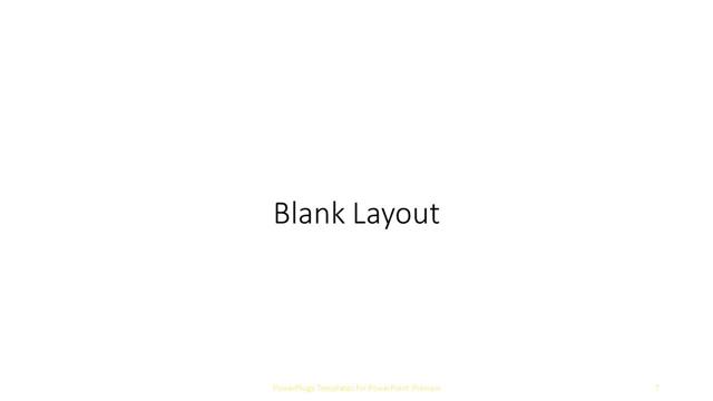 Blank presentation slide layout