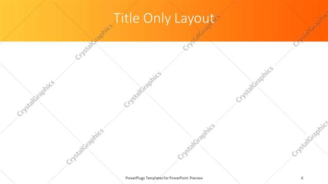 Title Only presentation slide layout