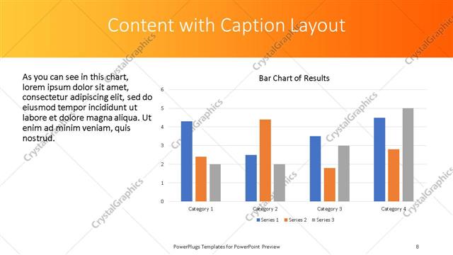 Content with Caption presentation slide layout