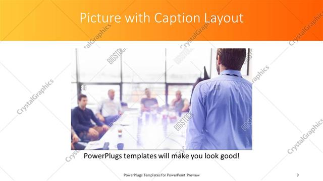 Picture with Caption presentation slide layout