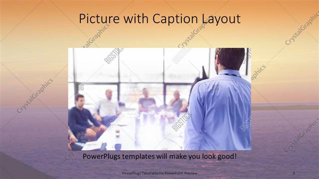 Picture with Caption presentation slide layout