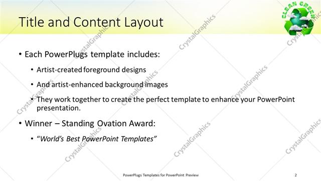 Title and Content presentation slide layout