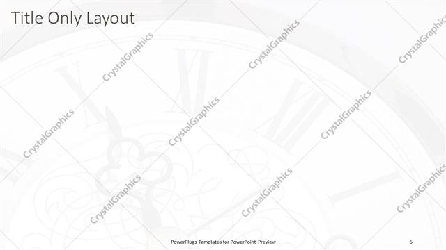 Title Only presentation slide layout