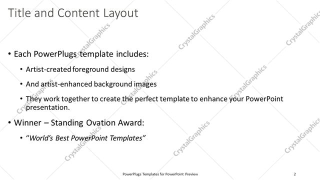 Title and Content presentation slide layout