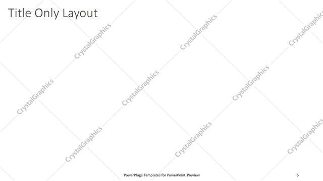 Title Only presentation slide layout