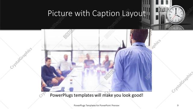 Picture with Caption presentation slide layout