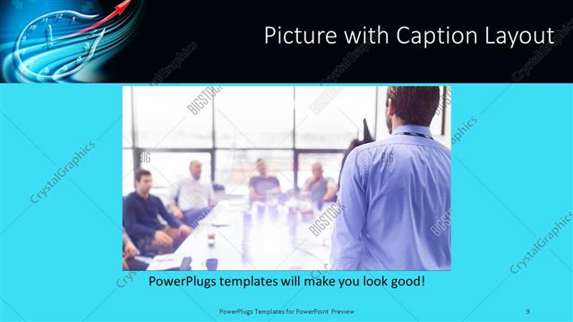 Picture with Caption presentation slide layout