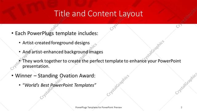 Title and Content presentation slide layout