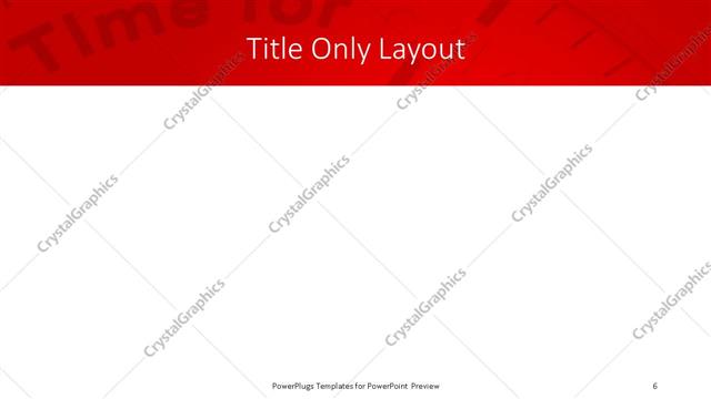 Title Only presentation slide layout