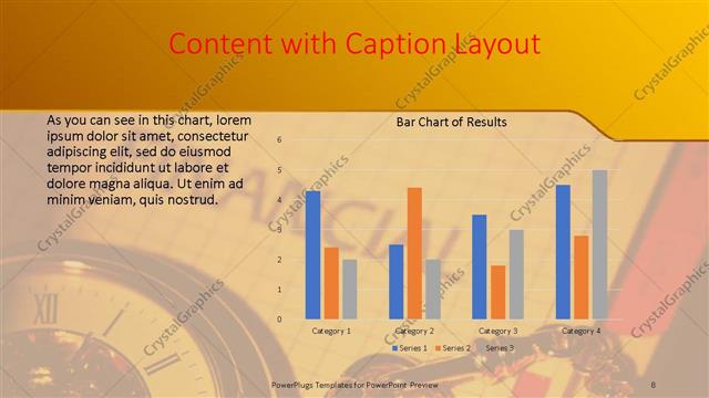 Content with Caption presentation slide layout