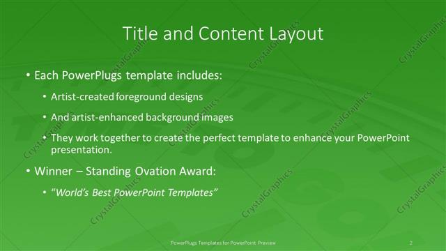 Title and Content presentation slide layout
