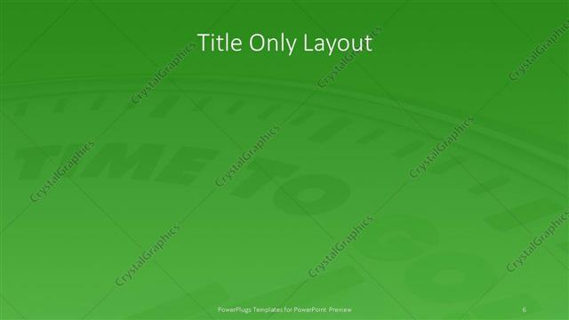 Title Only presentation slide layout