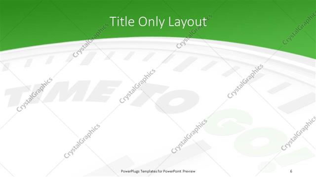 Title Only presentation slide layout