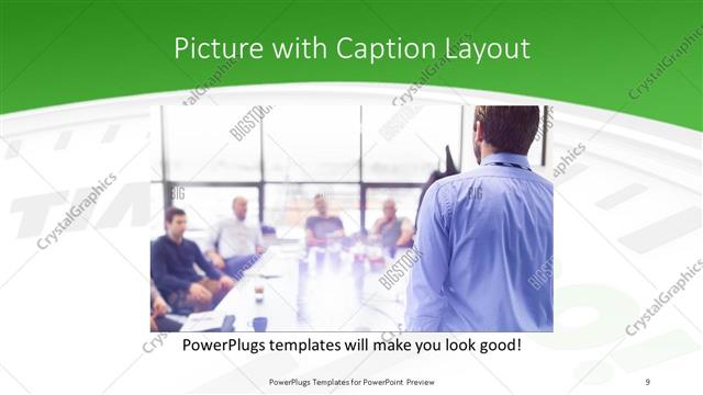 Picture with Caption presentation slide layout