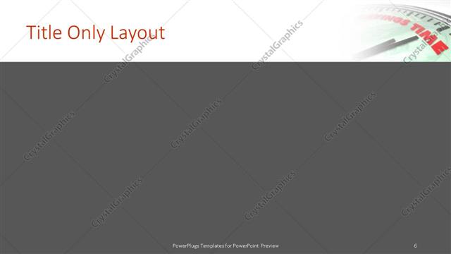 Title Only presentation slide layout