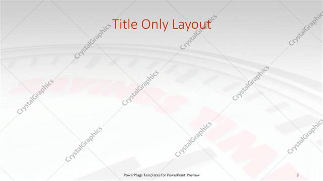 Title Only presentation slide layout