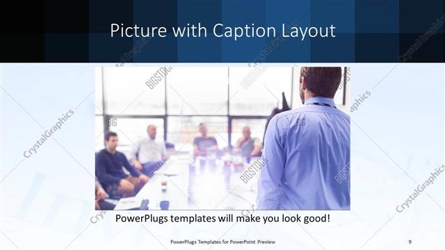 Picture with Caption presentation slide layout