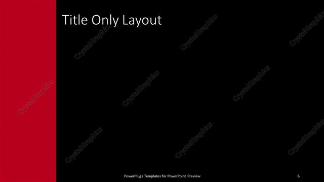 Title Only presentation slide layout