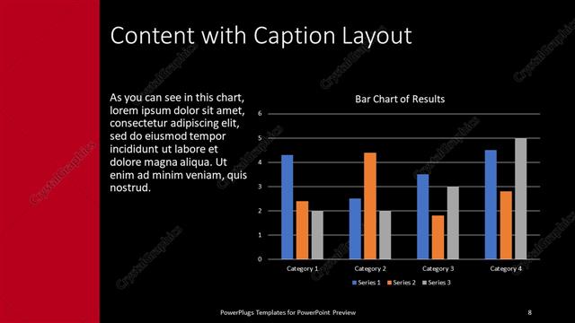 Content with Caption presentation slide layout