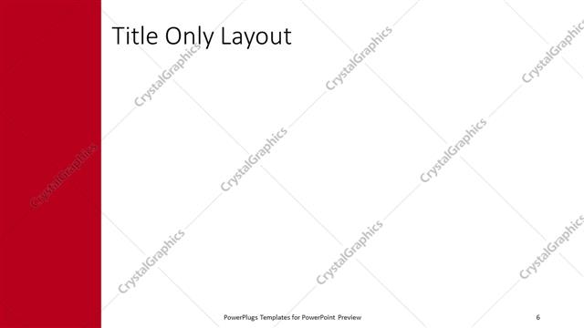 Title Only presentation slide layout