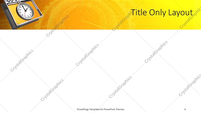 Title Only presentation slide layout