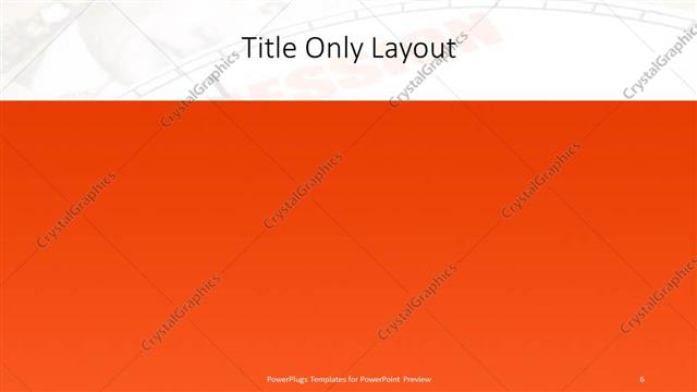 Title Only presentation slide layout