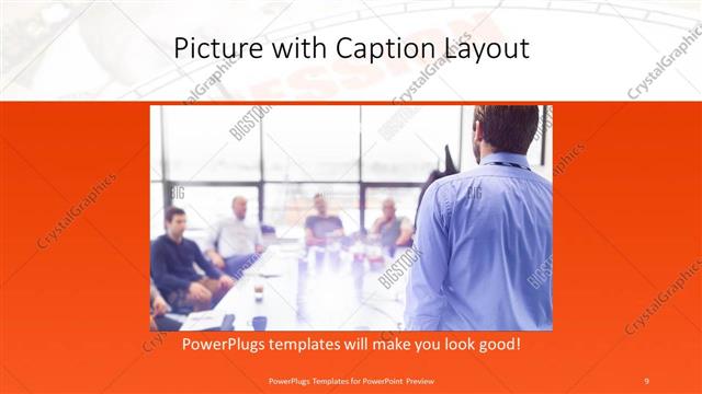 Picture with Caption presentation slide layout