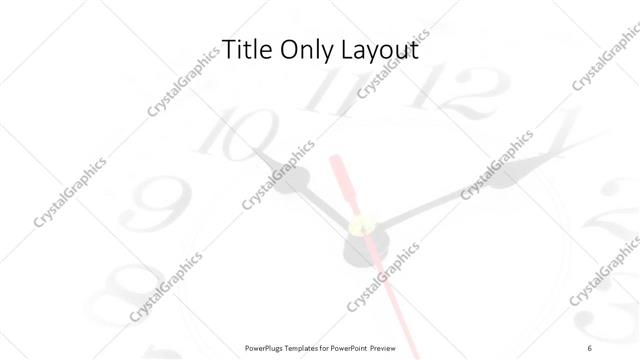 Title Only presentation slide layout