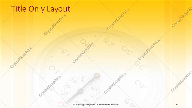 Title Only presentation slide layout