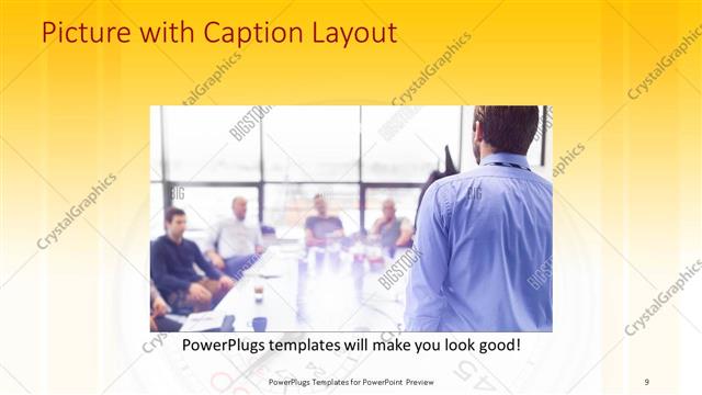 Picture with Caption presentation slide layout