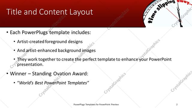 Title and Content presentation slide layout