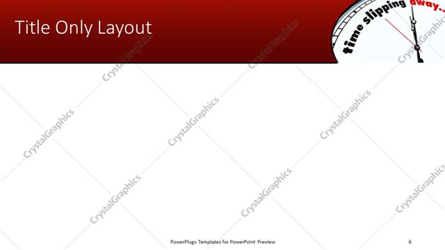 Title Only presentation slide layout