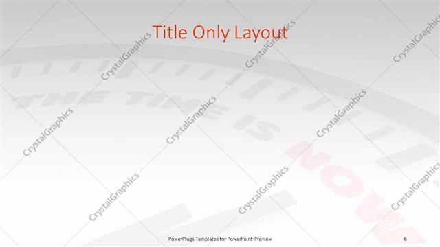 Title Only presentation slide layout