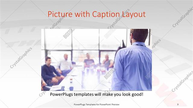 Picture with Caption presentation slide layout