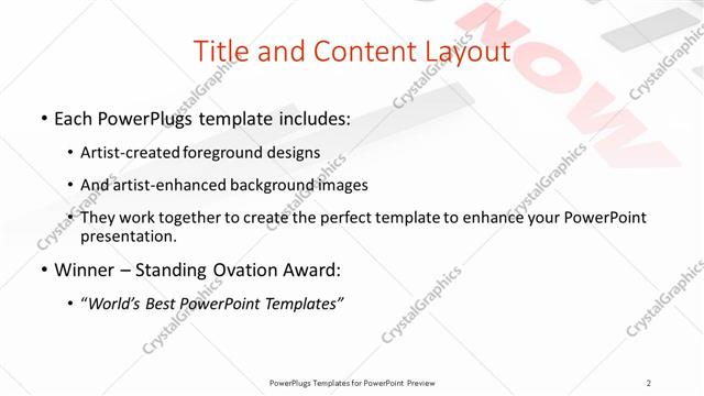 Title and Content presentation slide layout