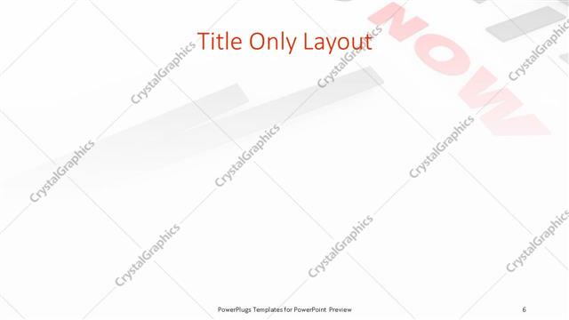 Title Only presentation slide layout