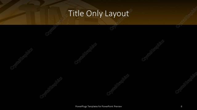 Title Only presentation slide layout