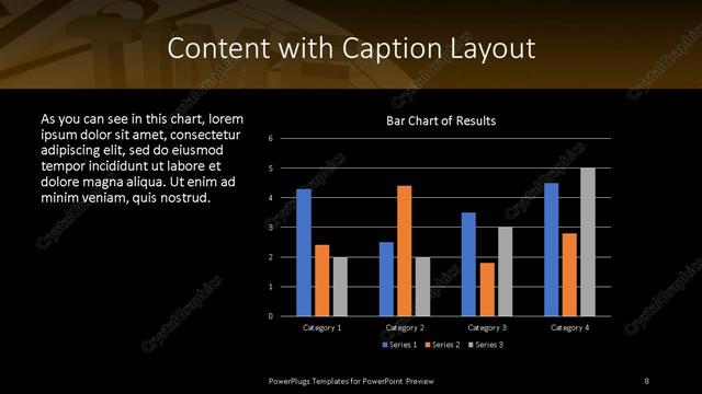 Content with Caption presentation slide layout