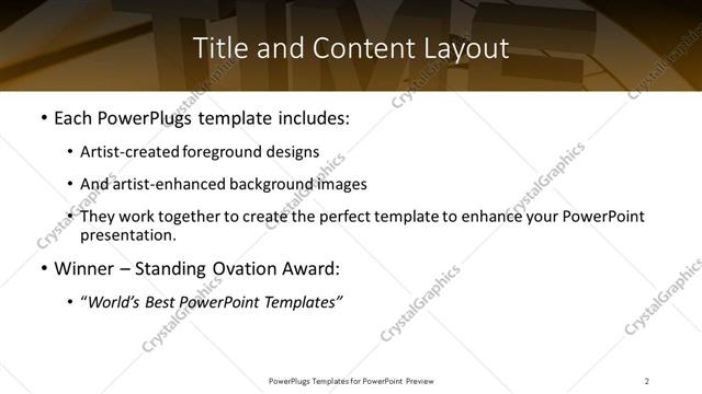 Title and Content presentation slide layout