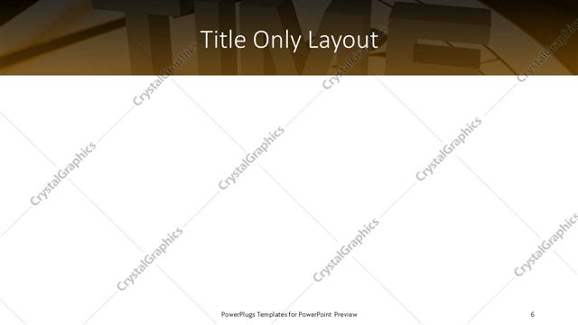 Title Only presentation slide layout