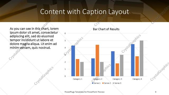 Content with Caption presentation slide layout