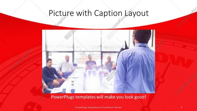 Picture with Caption presentation slide layout