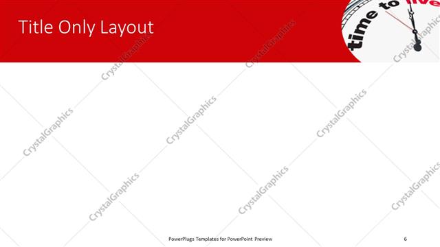 Title Only presentation slide layout