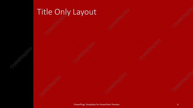 Title Only presentation slide layout