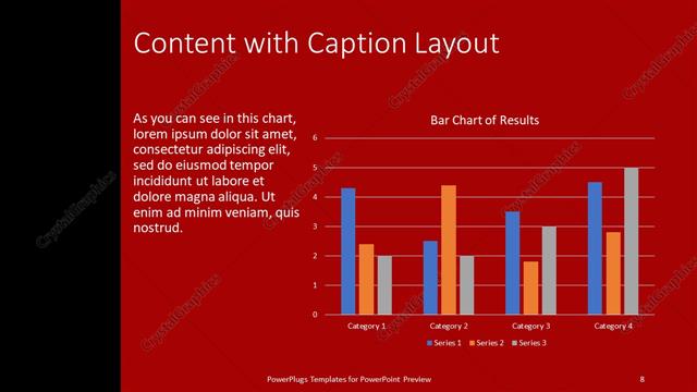 Content with Caption presentation slide layout