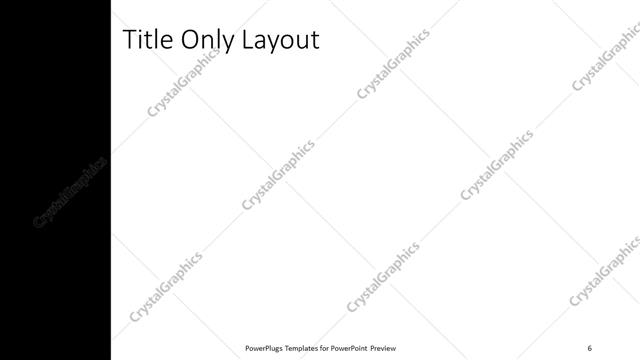 Title Only presentation slide layout